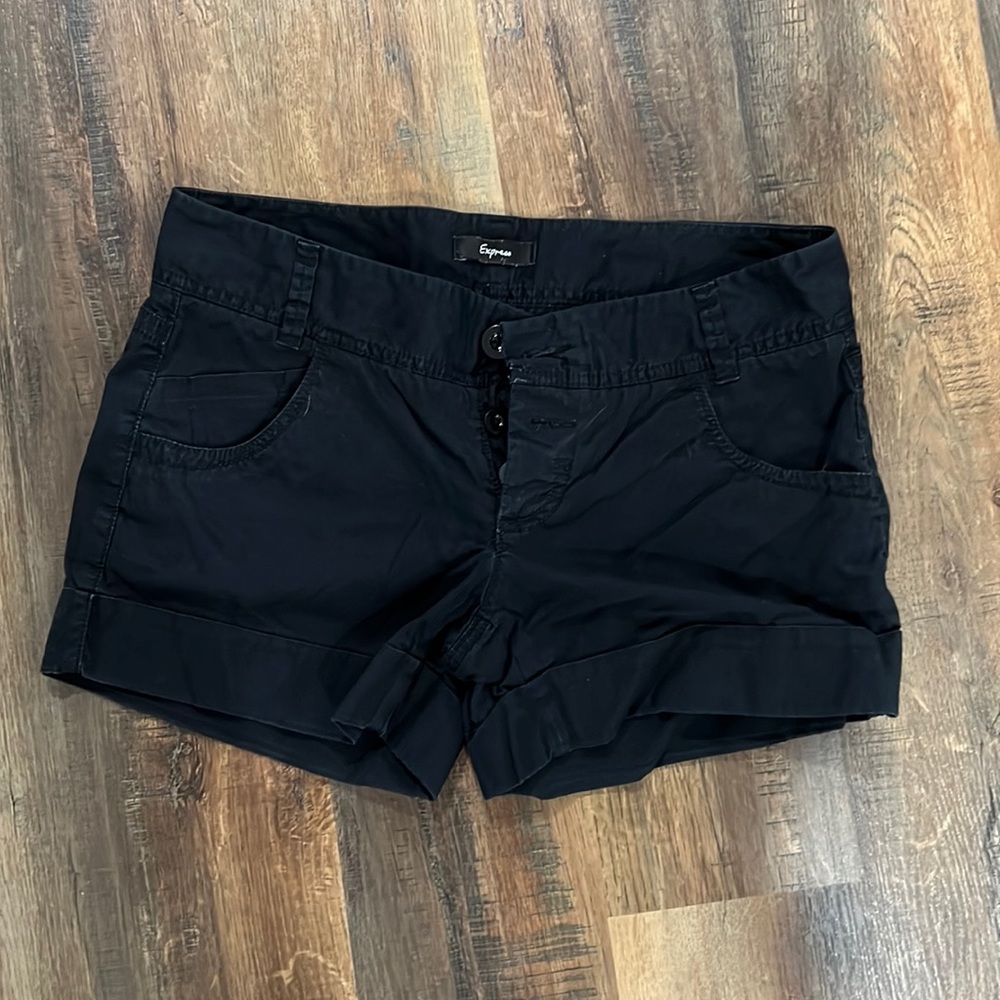 Express black womens shorts